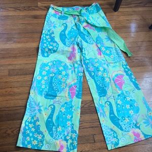 Lilly Pulitzer sz 6 pants.  Wide leg. Perfect